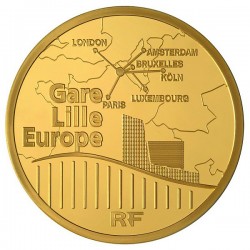 France 2010. 50 euro (gold). Gare de Lille-Europe