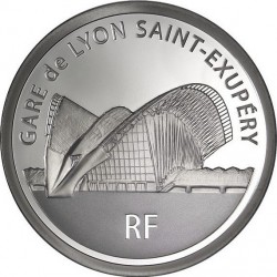 France 2012. 10 euro. Gare de Lyon Saint-Exupéry