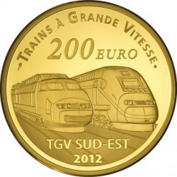 France 2012. 200 euro. Gare de Lyon Saint-Exupéry