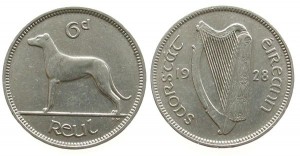 Ireland 1928. 6 pence