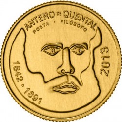 Portugal 2013. 0.25 euro. Antero Tarquínio de Quental