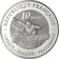 France 2013. 10 euro. snowboard