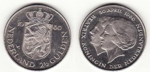 Netherland 1980 2.5 gulden