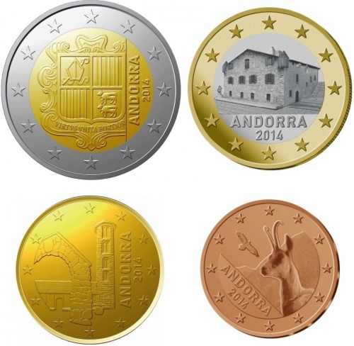 andorra euro coins 2014