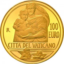 Vatican 2013. 100 euro. Sistine Madonna