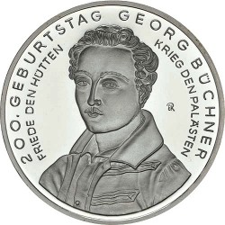 Germany 2013. 10 euro. Georg Büchner (Ag)