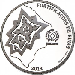Portugal 2013. 2.5 euro. Town of Elvas and its Fortifications (Ag 925)