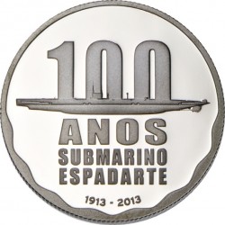 Portugal 2013. 2.5 euro. Submarino (Ag 925)