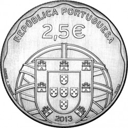 Portugal 2013. 2.5 euro. Submarino (Cu-Ni)