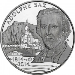 Belgium 2014. 10 euro. Adolphe Sax
