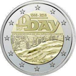 2 euro France 2014 D-Day