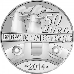 France 2014. 50 euro (Ag 950). Normandie