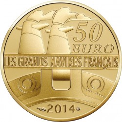 France 2014. 50 euro (Au 920). Normandie