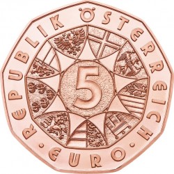 Austria 2015. 5 euro. Fledermaus (Cu)