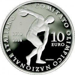 Italy 2014. 10 euro. Comitato Olimpico Nazionale Italiano