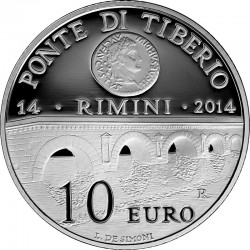 San Marino 2014. 10 euro. Ponte di Tiberio