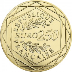 France 2015. 250 euro. Coq