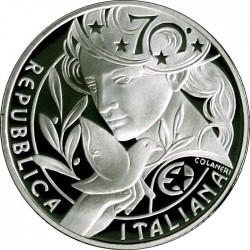 Italy 2015. 10 euro. 70 Peace Europa