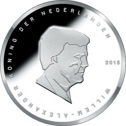 Netherlands 2015. 5 euro. Waterloo. Ag 925