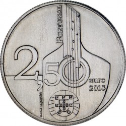Portugal 2015. 2.5 euro. Fado. Cu-Ni