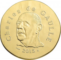 France 2015. 50 euro. Charles de Gaulle