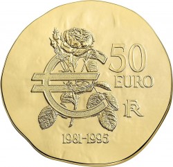 France 2015. 50 euro. Mitterrand