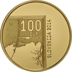 Slovenia 2014. 100 euro. Janez Puhar
