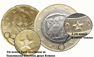 Greece euro coins 2002 mint marks