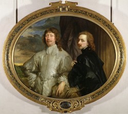 Sir Endymion Porter (1587-1649) and the Artist, c.1635 (oil on canvas)