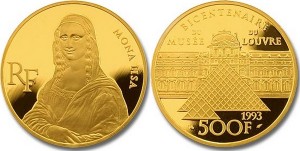 France 1993. 500 francs. Louvre