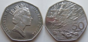 UK 1994. 50 pence. Invasion of Normandy