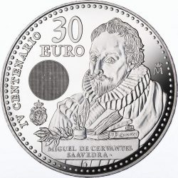 Spain 2016. 30 euro. Cervantes