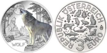 3 евро «Волк»