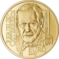 Австрия 2017. 50 евро «Зигмунд Фрейд»