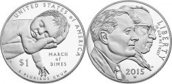 USA 2015. 1 dollar. March of Dimes