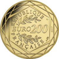 France 2017. 200 euro. Jean-Paul Gaultier. obv