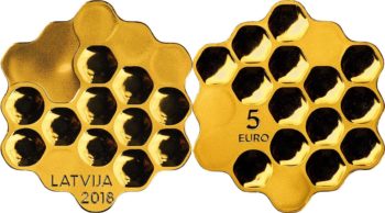 Латвия, 5 евро, «Медовая монета»