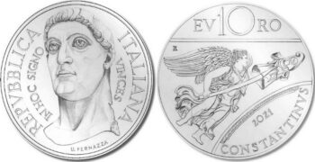 Italy 2021 10 евро Constantinus
