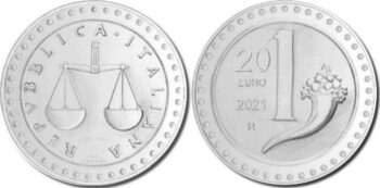 Italy 2021 20 евро Lira
