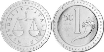 Italy 2021 50 евро Lira