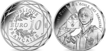 France 2021. 10 euro. 01 Harry Potter And The Philosopher'S Stone