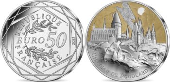 France 2021. 50 euro. 1. Hogwarts