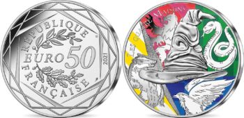 France 2021. 50 euro. 2. Hogwarts Crest