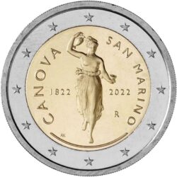 2 euro San Marino 2022 Canova