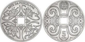 Portugal 2022 5 euro Porcelain Cu-Ni