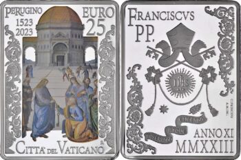 Vatican 2023. 25 euro. Pietro Perugino