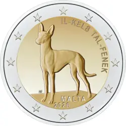 2 euro Malta 2026 Il-Kelb tal-Fenek