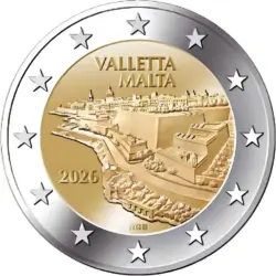 2 euro Malta 2026 Valletta