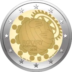 2 euro Portugal 2026 Rotary