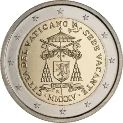 2 euro Vatican 2025. Sede Vacante